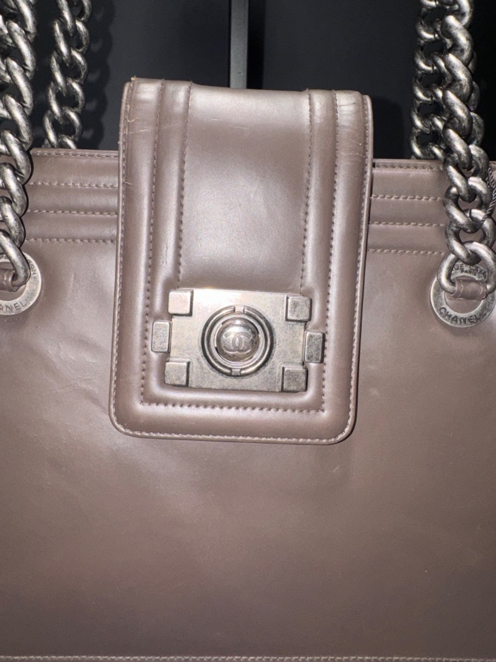 Chanel Boy Flap Shopper Tote~w/COA - Picture 3 of 13